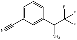 3-(1-AMINO-2,2,2-TRIFLUORO-ETHYL)-BENZONITRILE Struktur