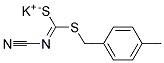 (4-METHYLBENZYL)CYANOCARBONIMIDODITHIOATE POTASSIUM SALT Struktur