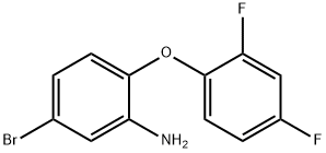 5-BROMO-2-(2,4-DIFLUOROPHENOXY)ANILINE Struktur