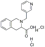 2-PYRIDIN-3-YLMETHYL-1,2,3,4-TETRAHYDRO-ISOQUINOLINE-3-CARBOXYLIC ACID DIHYDROCHLORIDE Struktur