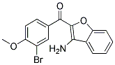 (3-AMINO-1-BENZOFURAN-2-YL)(3-BROMO-4-METHOXYPHENYL)METHANONE Struktur