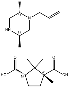 (+)-(2S, 5R)-1-ALLYL-2,5-DIMETHYLPIPERAZINE, (+)-CAMPHORIC ACID SALT Struktur