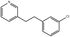 3-(3-CHLOROPHENYLETHYL)PYRIDINE Struktur