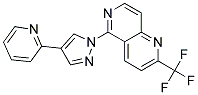 5-(4-PYRIDIN-2-YL-1H-PYRAZOL-1-YL)-2-(TRIFLUOROMETHYL)-1,6-NAPHTHYRIDINE Struktur