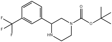 3-(3-TRIFLUOROMETHYL-PHENYL)-PIPERAZINE-1-CARBOXYLIC ACID TERT-BUTYL ESTER Struktur