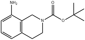 TERT-BUTYL 8-AMINO-3,4-DIHYDROISOQUINOLINE-2(1H)-CARBOXYLATE Struktur