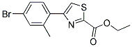 4-(4-BROMO-2-METHYL-PHENYL)-THIAZOLE-2-CARBOXYLIC ACID ETHYL ESTER Struktur