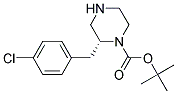 (R)-2-(4-CHLORO-BENZYL)-PIPERAZINE-1-CARBOXYLIC ACID TERT-BUTYL ESTER Struktur