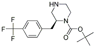 (S)-2-(4-TRIFLUOROMETHYL-BENZYL)-PIPERAZINE-1-CARBOXYLIC ACID TERT-BUTYL ESTER Struktur