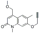 4-METHOXYMETHYL-1,6-DIMETHYL-7-PROPARGYLOXYQUINOLIN-2(1H)-ONE Struktur