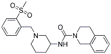 N-(1-[2-(METHYLSULFONYL)BENZYL]PIPERIDIN-3-YL)-3,4-DIHYDROISOQUINOLINE-2(1H)-CARBOXAMIDE Struktur