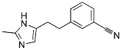 3-[2-(2-METHYL-IMIDAZOL-4-YL)-ETHYL]-BENZONITRILE Struktur