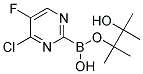 5-FLUORO-4-CHLOROPYRIMIDINE-2-BORONIC ACID PINACOL ESTER Struktur