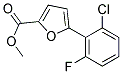 5-(2-CHLORO-6-FLUOROPHENYL)FURAN-2-CARBOXYLIC ACID METHYL ESTER Struktur