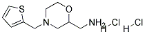 C-(4-THIOPHEN-2-YLMETHYL-MORPHOLIN-2-YL)-METHYLAMINE DIHYDROCHLORIDE Struktur