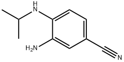 3-AMINO-4-ISOPROPYLAMINO-BENZONITRILE Struktur