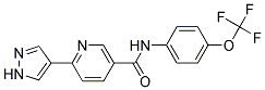 6-(1H-PYRAZOL-4-YL)-N-[4-(TRIFLUOROMETHOXY)PHENYL]NICOTINAMIDE Struktur