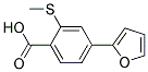 4-FURAN-2-YL-2-METHYLSULFANYL-BENZOIC ACID Struktur