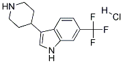 3-(PIPERIDIN-4-YL)-6-(TRIFLUOROMETHYL)-1H-INDOLE HYDROCHLORIDE Struktur