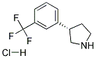 (S)-3-(3-(TRIFLUOROMETHYL)PHENYL)PYRROLIDINE HYDROCHLORIDE Struktur