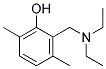 2-(N,N-DIETHYLAMINOMETHYL)-3,6-DIMETHYLPHENOL Struktur