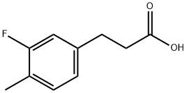 3-(3-FLUORO-4-METHYLPHENYL)PROPIONIC ACID Struktur