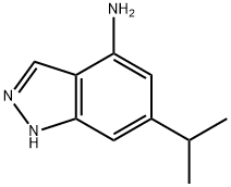 4-AMINO-6-ISOPROPYL (1H)INDAZOLE Struktur