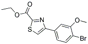 4-(4-BROMO-3-METHOXY-PHENYL)-THIAZOLE-2-CARBOXYLIC ACID ETHYL ESTER Struktur