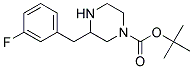 3-(3-FLUORO-BENZYL)-PIPERAZINE-1-CARBOXYLIC ACID TERT-BUTYL ESTER Struktur