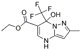 ETHYL 7-HYDROXY-2-METHYL-7-(TRIFLUOROMETHYL)-4,7-DIHYDROPYRAZOLO[1,5-A]PYRIMIDINE-6-CARBOXYLATE Struktur