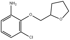 3-CHLORO-2-(TETRAHYDRO-2-FURANYLMETHOXY)ANILINE Struktur