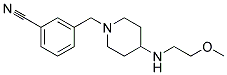 3-((4-[(2-METHOXYETHYL)AMINO]PIPERIDIN-1-YL)METHYL)BENZONITRILE Struktur