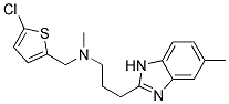 N-[(5-CHLORO-2-THIENYL)METHYL]-N-METHYL-3-(5-METHYL-1H-BENZIMIDAZOL-2-YL)PROPAN-1-AMINE Struktur