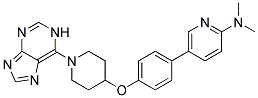 N,N-DIMETHYL-5-(4-([1-(1H-PURIN-6-YL)PIPERIDIN-4-YL]OXY)PHENYL)PYRIDIN-2-AMINE Struktur