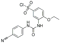 3-[3-(4-CYANOPHENYL)UREIDO]-4-ETHOXYBENZENE-SULFONYL CHLORIDE Struktur