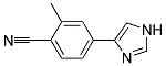 4-(1H-IMIDAZOL-4-YL)-2-METHYL-BENZONITRILE Struktur