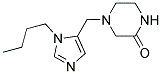 4-(3-BUTYL-3H-IMIDAZOL-4-YLMETHYL)-PIPERAZIN-2-ONE Struktur