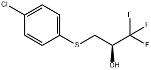 (2R)-3-[(4-CHLOROPHENYL)SULFANYL]-1,1,1-TRIFLUORO-2-PROPANOL Struktur