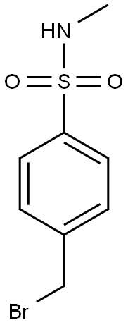 4-BROMOMETHYL-N-METHYL-BENZENESULFONAMIDE Struktur