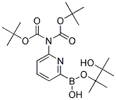 6-(DI-BOC-AMINO)PYRIDINE-2-BORONIC ACID PINACOL ESTER Struktur