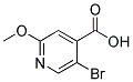 5-BROMO-2-METHOXY-ISONICOTINIC ACID Struktur