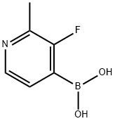 (3-FLUORO-2-METHYLPYRIDIN-4-YL)BORONIC ACID Struktur