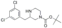 3-(3,5-DICHLORO-BENZYL)-PIPERAZINE-1-CARBOXYLIC ACID TERT-BUTYL ESTER Struktur