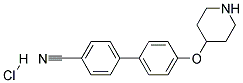 4'-(PIPERIDIN-4-YLOXY)BIPHENYL-4-CARBONITRILE HYDROCHLORIDE Struktur