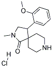 4-(2-METHOXYPHENYL)-2-METHYL-2,8-DIAZASPIRO[4.5]DECAN-1-ONE HYDROCHLORIDE Struktur