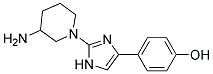 4-[2-(3-AMINOPIPERIDIN-1-YL)IMIDAZOL-4-YL]PHENOL Structure