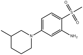 5-(3-METHYLPIPERIDIN-1-YL)-2-METHYLSULFONYLANILINE Struktur