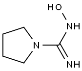 N-HYDROXY-PYRROLIDINE-1-CARBOXAMIDINE Struktur