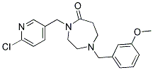 4-[(6-CHLOROPYRIDIN-3-YL)METHYL]-1-(3-METHOXYBENZYL)-1,4-DIAZEPAN-5-ONE Struktur