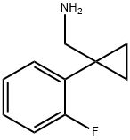 C-[1-(2-FLUORO-PHENYL)-CYCLOPROPYL]-METHYLAMINE Struktur